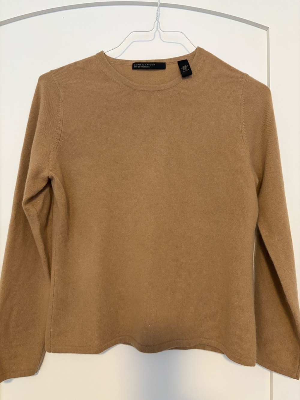 Cashmere Crewneck Long-Sleeve Sweater